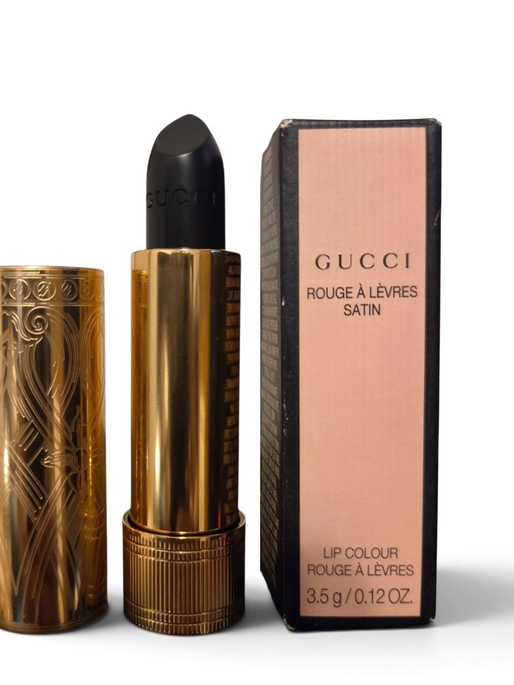 Gucci Satin Lipstick "Crystal Black" 700 - Full Size NIB